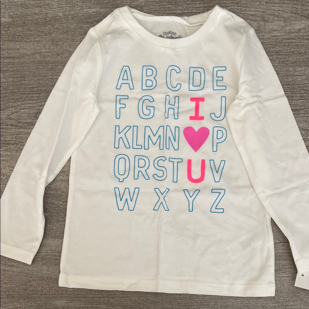 Carter's White Alphabet Kids Shirt
